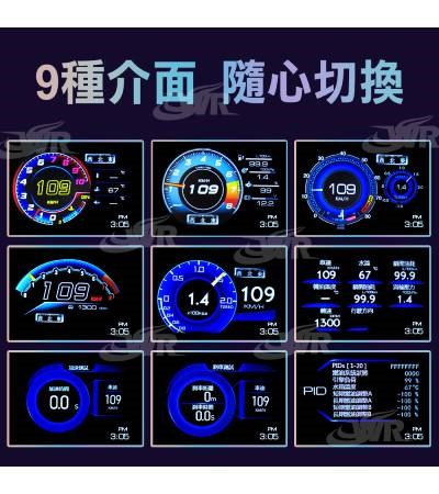F10+ OBDII GPS 抬頭顯示器 胎壓+測速照相