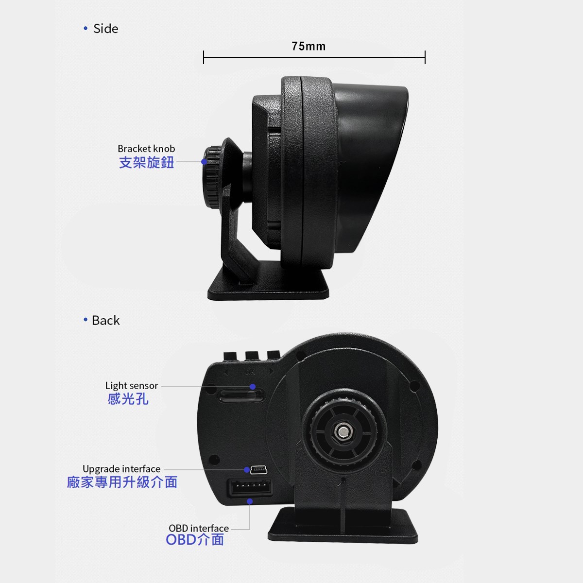 F10+ OBDII GPS 抬頭顯示器 胎壓+測速照相