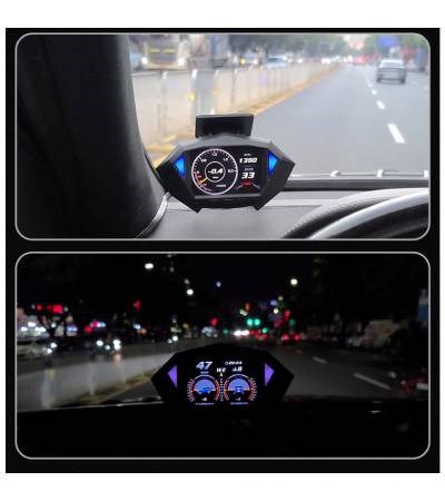 FP1 OBDII GPS 抬頭顯示器 坡度儀+測速照相