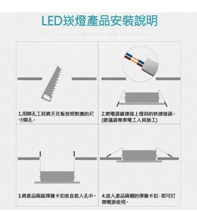 LED 20W 20CM 8吋 崁燈