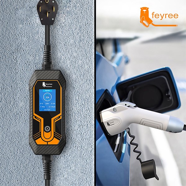 【台灣 菲爾雷】LEO 便攜式電動車充電器 充電槍 電車旅行充電器 Type1 J1772 Type2 32A 7KW