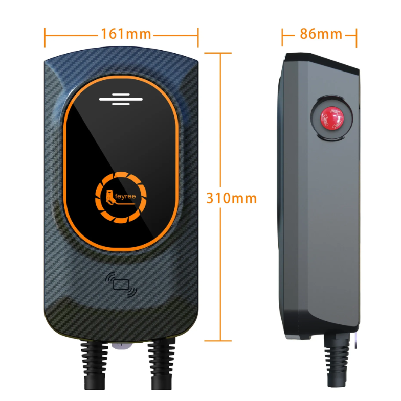 【台灣 菲爾雷】WMTX 黑色 EV 電動車掛壁式充電樁 Type1 J1772 7.6KW 32A