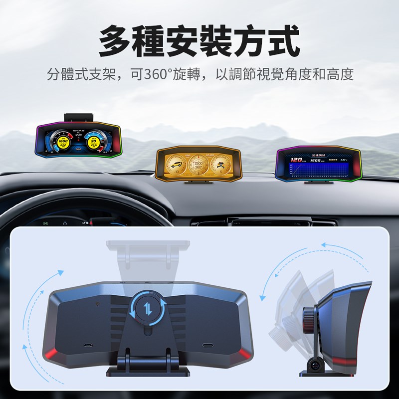 FP4 OBD2 GPS 胎壓+科技執法+測速提醒