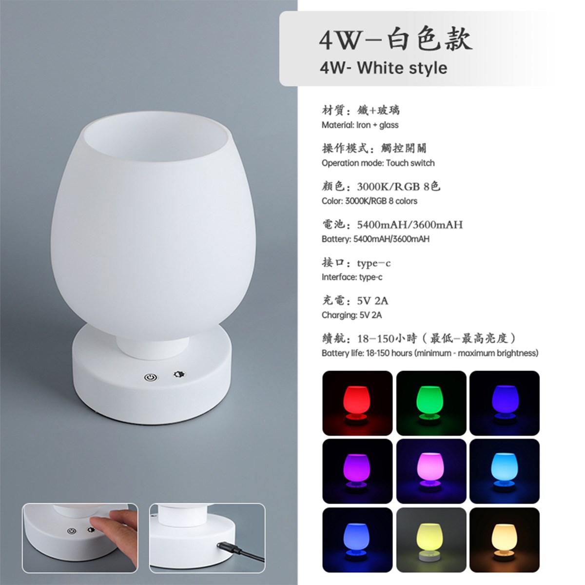 LED氛圍酒杯檯燈