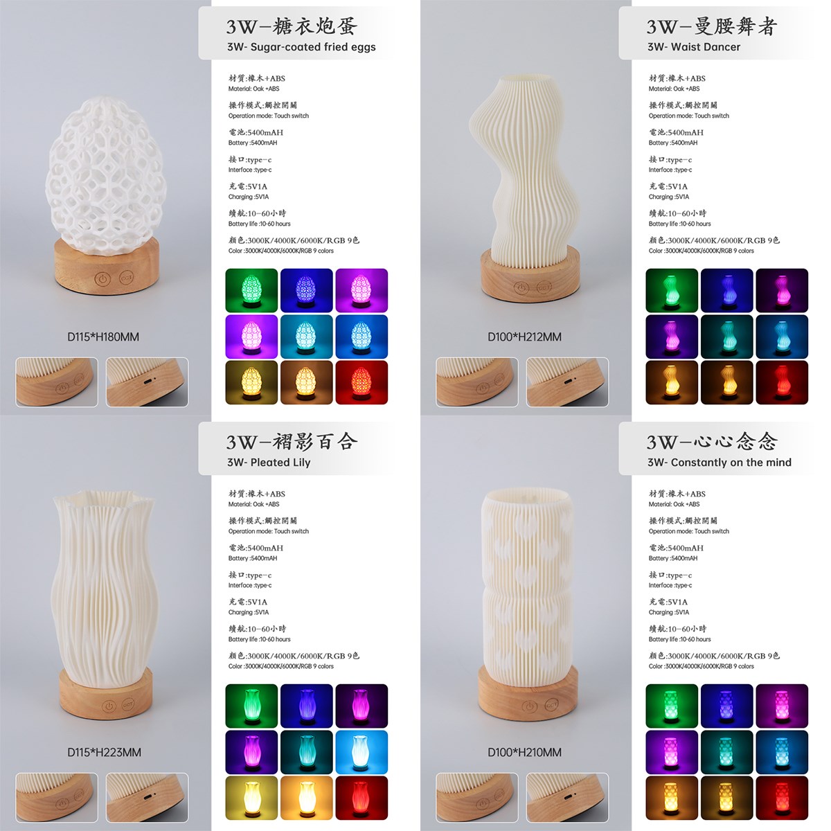 LED心情系列氛圍檯燈