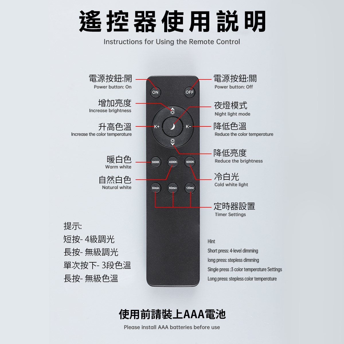 金屬質感旋轉充電長條壁燈