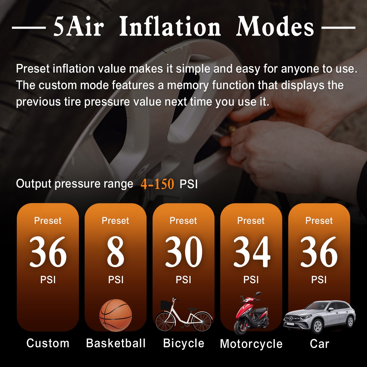 car motor bike ball air compressor TP7